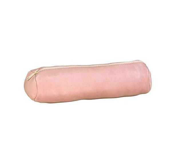 Fourre-Tout Rond Elba Cuir Teinte Nude - (Pcb 12)
