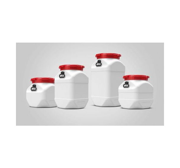 Fût carré à grande ouverture - 40L à 80L - Homologué UN-X - Curtec