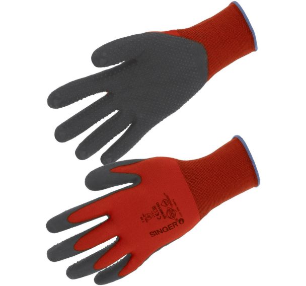 Gant Picots Paume PVC Taille 8 à 10 -Singer