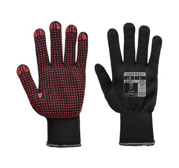 Gant de manutention Polka avec picots PVC A110 - Portwest
