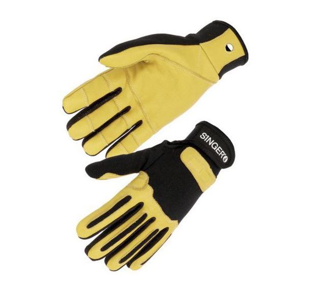 Gant de manutention en cuir avec renfort - Singer Safety