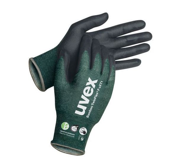 Gants anticoupure niveau F fibre bambou TwinFlex uXT1 Uvex