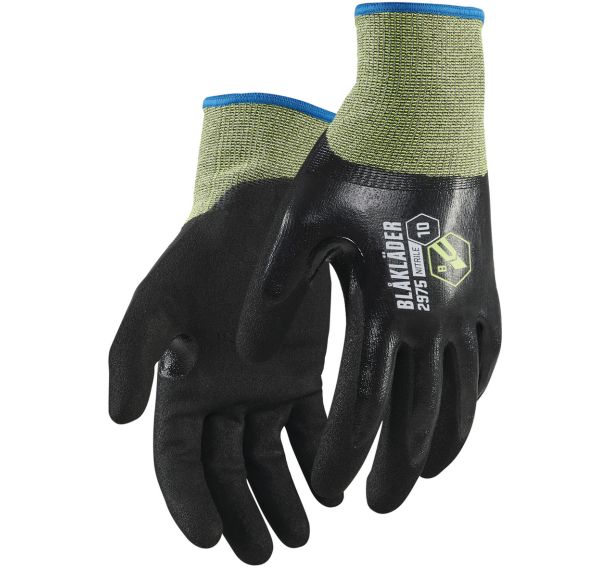 Gants anticoupures B enduit nitrile - Noir - Blåkläder