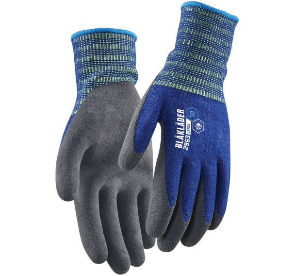 Gants artisan doublés en latex trempé jauge 13 - Bleu - Blåkläder