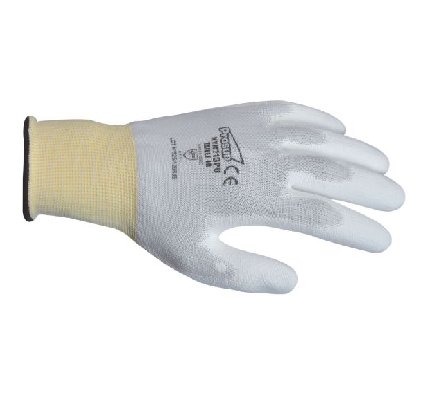 Gants de manutention enduits polyuréthane - Blanc - Singer safety