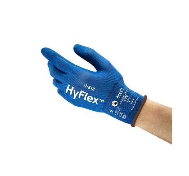 Gants de manutention légers et ergonomiques HyFlex® 11-818 - Ansell