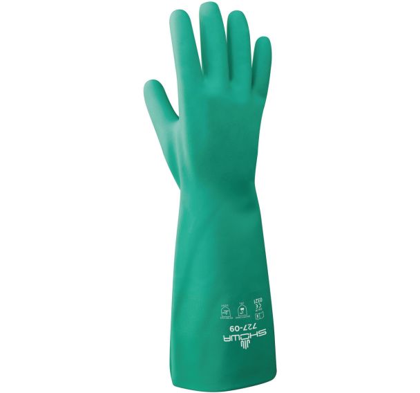Gants de protection chimique 727 vert - Sensation seconde peau _Showa