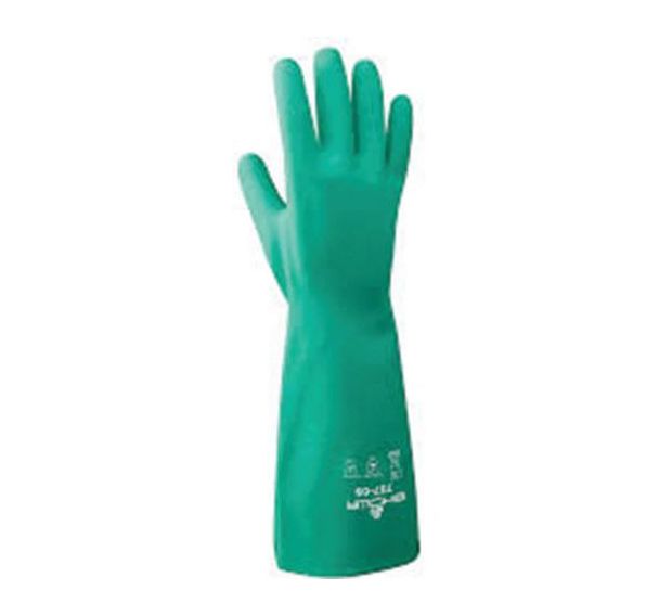 Gants de protection chimique 737 vert - Manchette longue _Showa