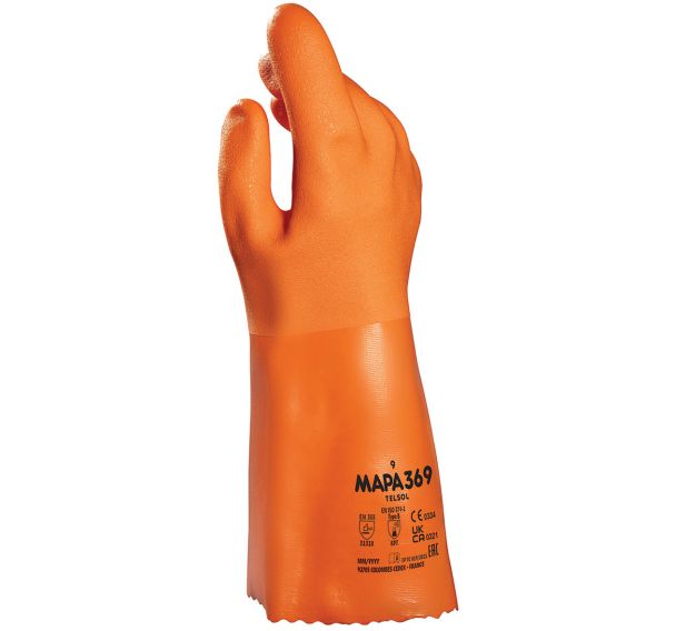 Gants de protection chimique en PVC Telsol 369 - Mapa
