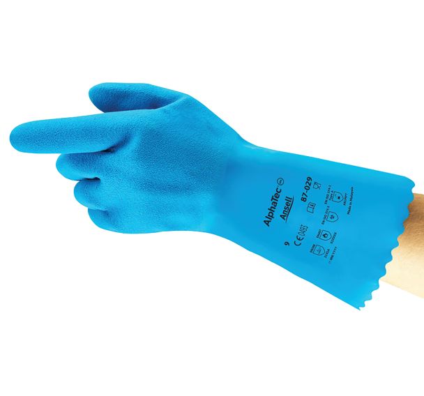 Gants de protection chimique en latex Alphatec® 87-029 - Ansell