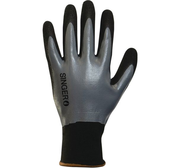 Gants enduction nitrile double couche support nylon - Singer Safety
