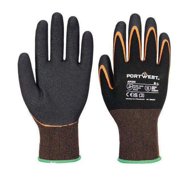 Gants grip 15 nitrile double paume - Portwest