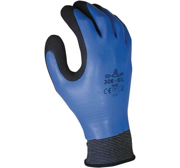 Gants grip polyvalents 306 - Enduction complète mousse de latex_Showa