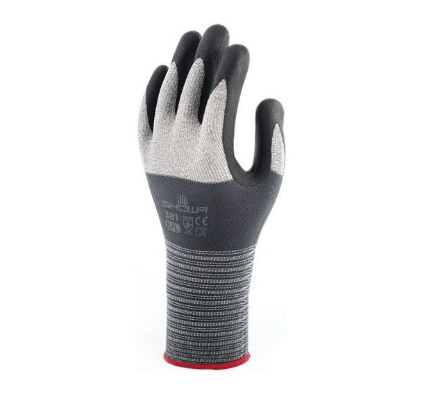 Gants microfibre 381 - Enduction nitrile microporeux - Showa