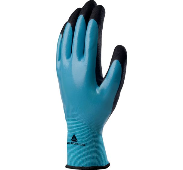 Gants polyamide main enduite nitrile, paume enduite mousse de nitrile
