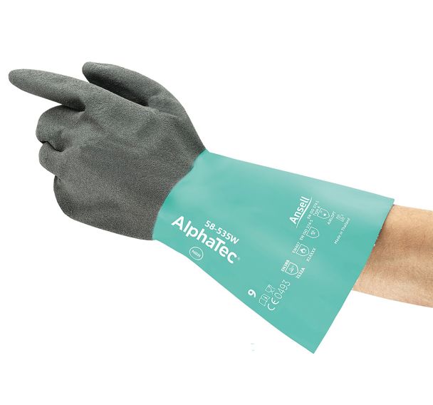 Gants protection chimique enduction nitrile Alphatec® 58-535W - Ansell