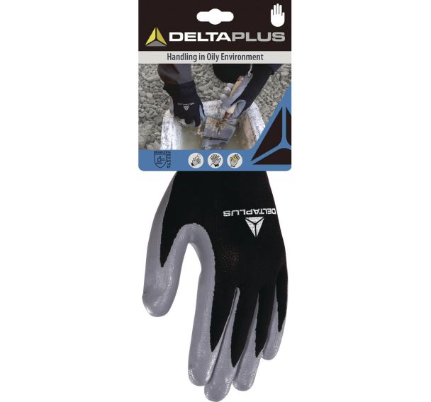 Gants tricot polyester paume nitrile - Delta Plus