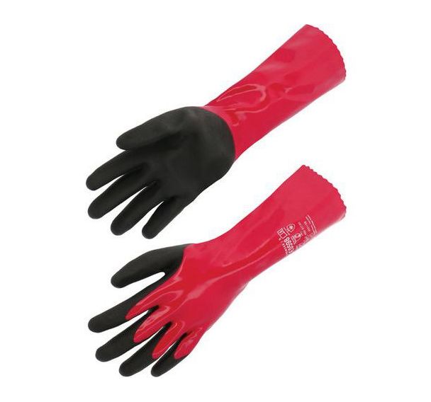 Gants tricote jauge18 enduction nitrile et PVC 35cm - Singer Safety