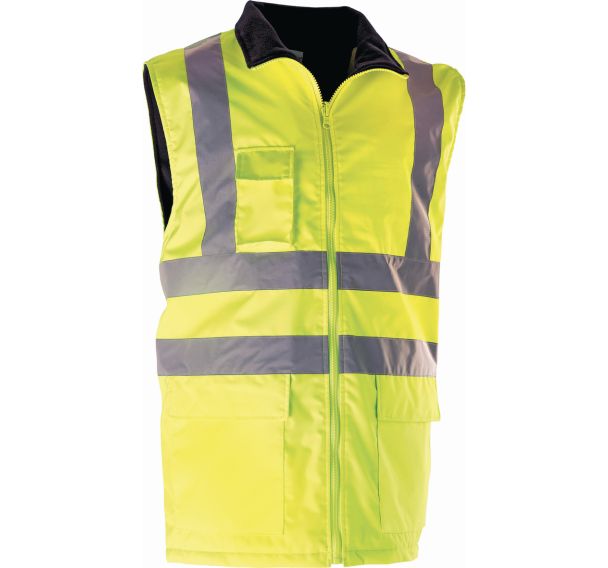 Gilet de signalisation polyester doublé polaire - Singer