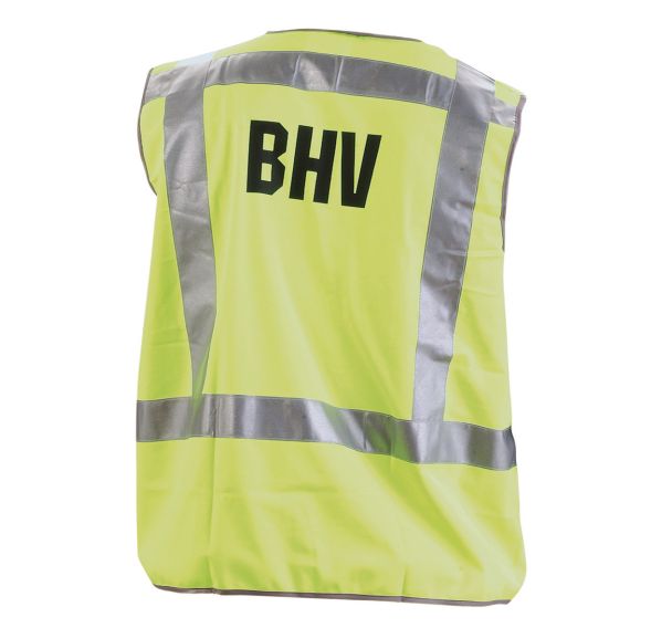 Gilet haute visibilité BHV Mat.:Polyester EN 471 Classe 2