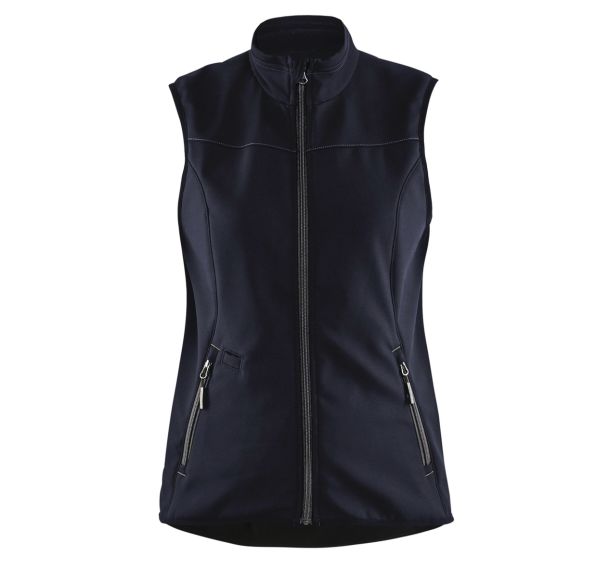 Gilet sans manche softshell femme marine foncé/noir