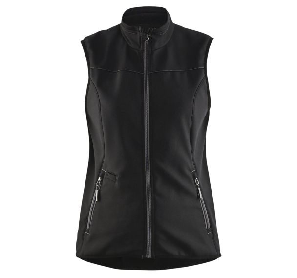 Gilet sans manche softshell femme noir/gris foncé