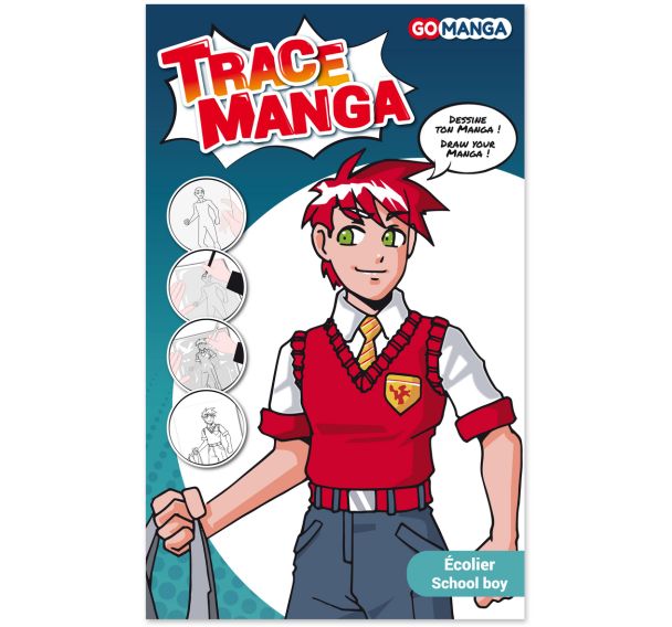 Graph'it trace-manga - Garçon 'écolier'
