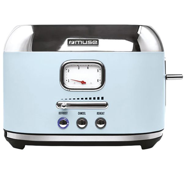 Grille-pain 2 fentes Bleu - Inox - MS120VB - Muse