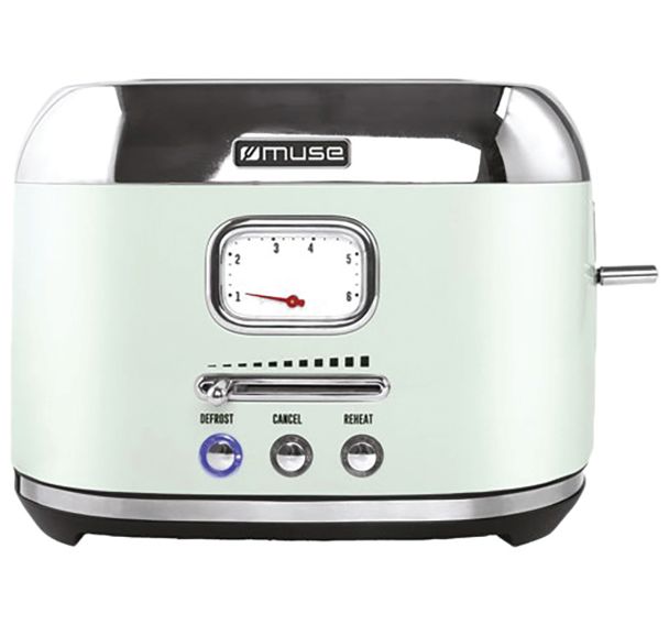 Grille-pain 2 fentes Vert Eau - Inox - MS120AG - Muse