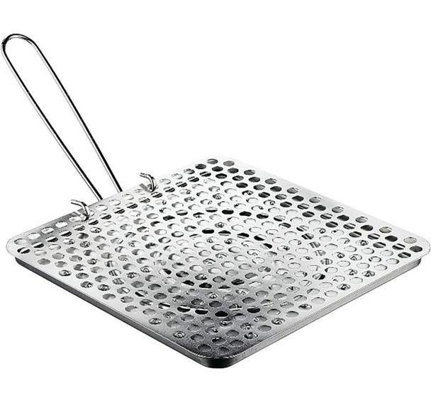 Grille pain 20x20 acier etame gaz et plaques electriques