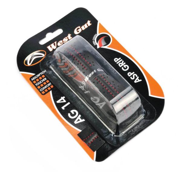 Grip rechange raquette de tennis et de badminton pro noir