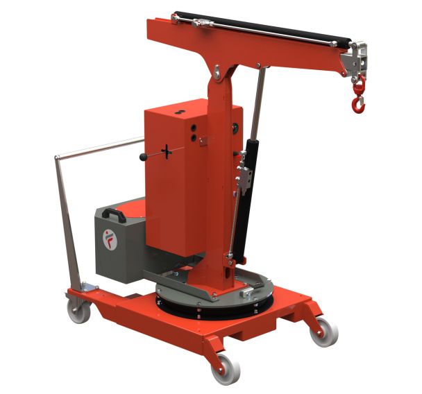 Grue d'atelier porte-a-faux manuelle a mat rotatif 200 kg Stockman