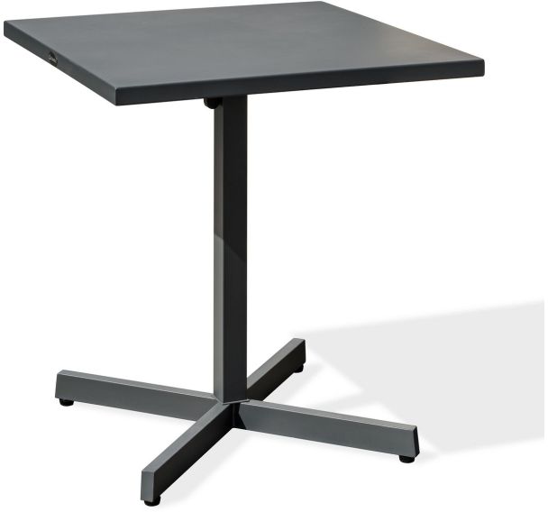 Guéridon de jardin avec plateau pliant en acier-Anthracite