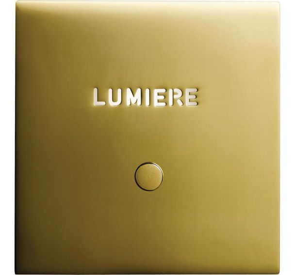 Guichet lumineux lumière ART épure finition or miroir