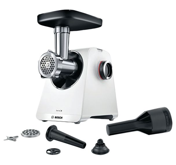 Hachoir à viande Blanc - MultiPower Série 6 - MFWS607W - 2100W - Bosch