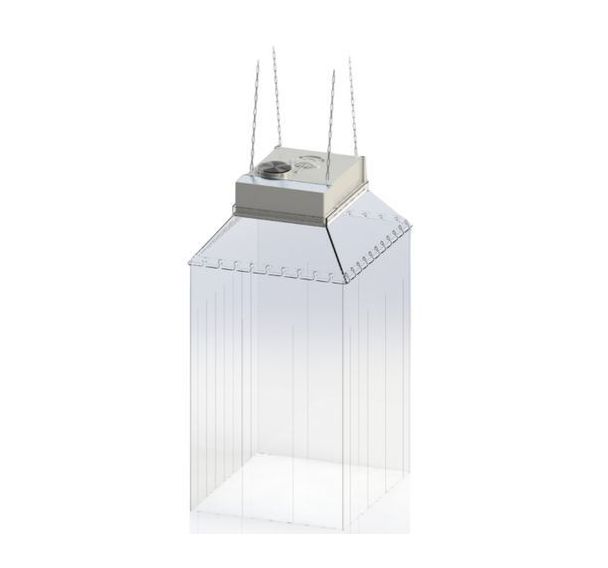 Hotte d'aspiration suspendue avec kit lanières PVC
