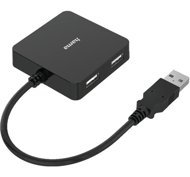 Hub 4 ports USB 3.2 Gen1 5 Gbit/s et adaptateur USB-C - Hama
