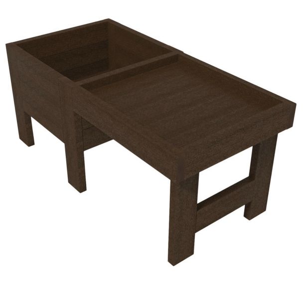 Jardinière 4 pieds table rempotage plastique recyclé - Espace Urbain