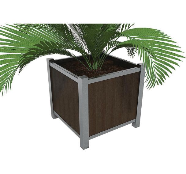 Jardinière Elégance 93 x 91 cm plastique recyclé - Espace Urbain
