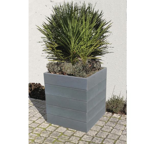 Jardinière Espace carrée plastique recyclée - Espace Urbain