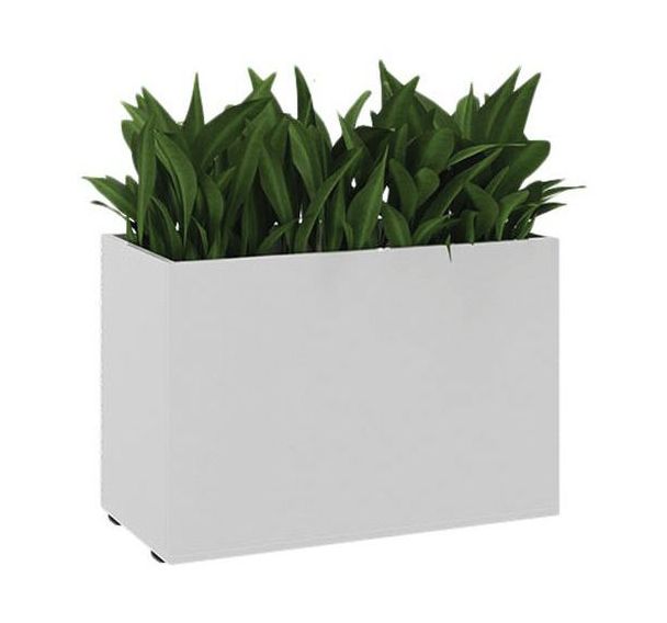 Jardinière haute blanche 80x40x57 H.