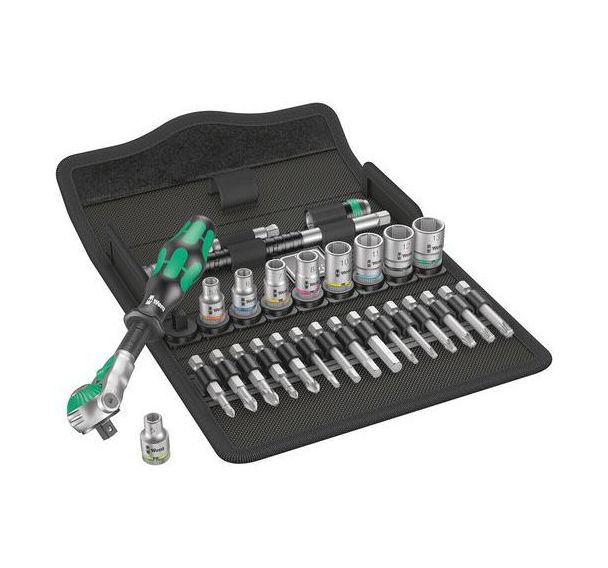 Jeu cliquet avec accessoires 1/4'' 28 pièces - 8100 SA 6