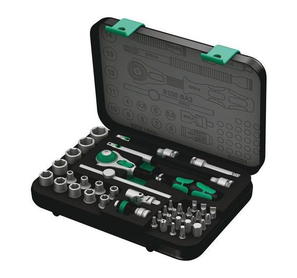 Jeu cliquet avec accessoires 1/4'' 42 pièces - 8100 SA 2