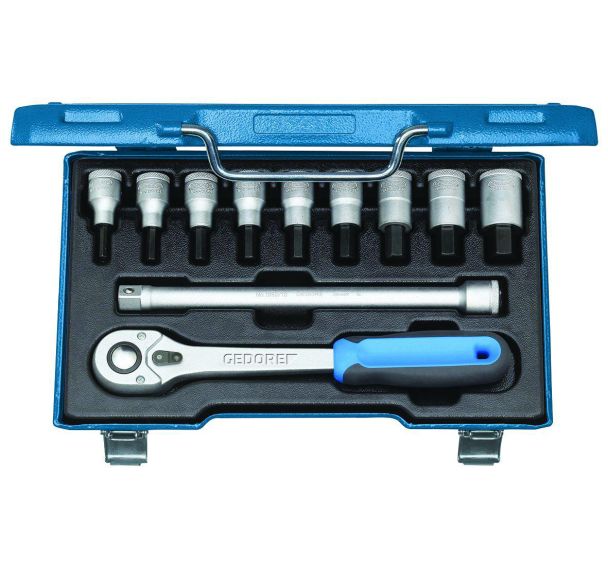 Jeu de tournevis 1/2'' 11 pcs intérieur 6-kt 5-17mm