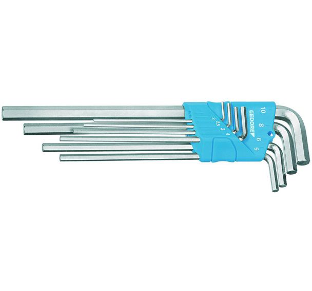 Jeu de tournevis coudé long dans le support 8 pcs mm
