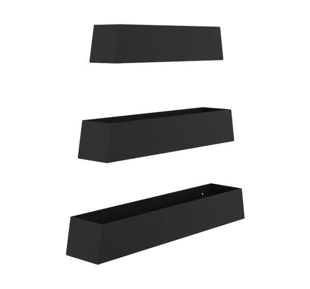 Kit 3 bacs metal station travail mobile Alto - Buronomic
