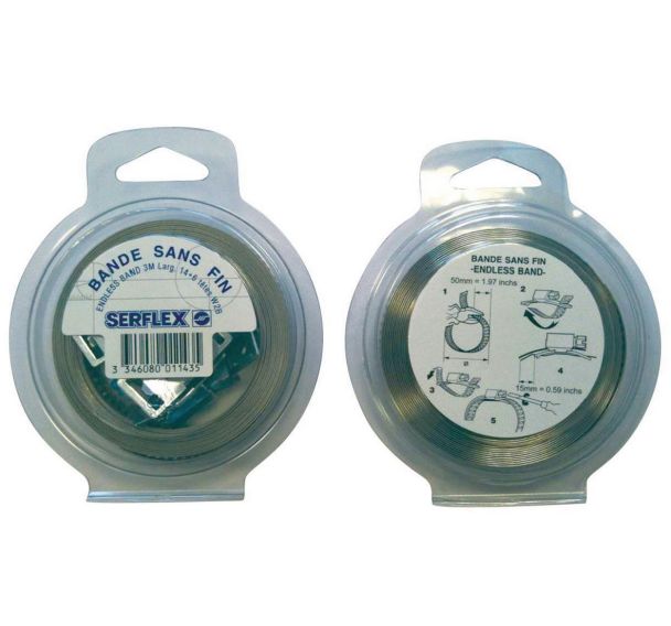 Kit bande sans fin et 8 têtes Serflex - Largeur 8 mm