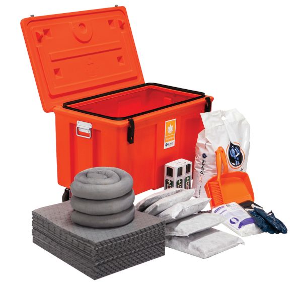 Kit d'absorbants en coffre 110 L - Manutan Expert