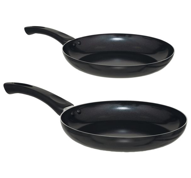 Kit de 2 poeles alu induction Ø 24 et 28 cm