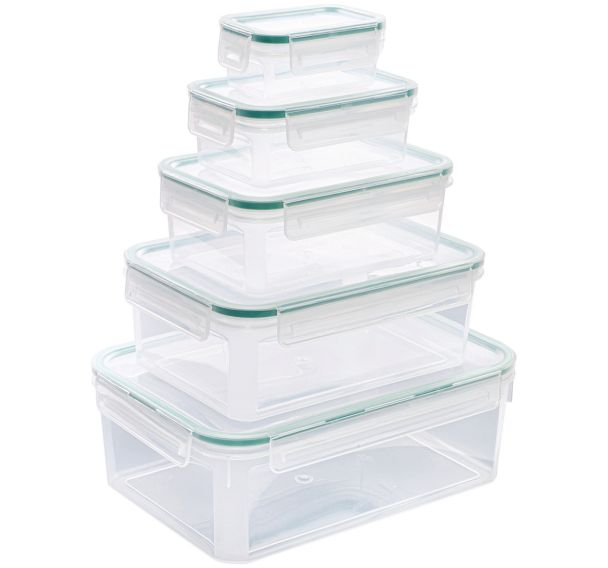 Kit de 5 boîtes plastiques